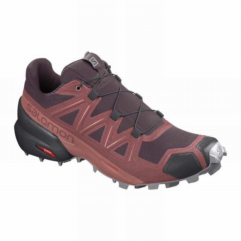 SALOMON SPEEDCROSS 5 Philippines - Women's Trail Running Shoes - Red | 413908-GUX